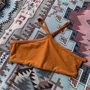 Wolven Pyramid Top Bralette - Tumeric - M